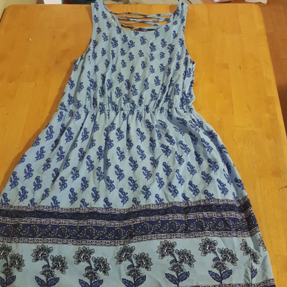 Blue Floral Fovever 21 Dress.